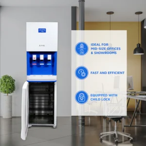 ATLANTIS BIG PLUS Water Dispenser Floor Standing – RO Compatible (Available Space for RO Setup), Hot Cold and Normal