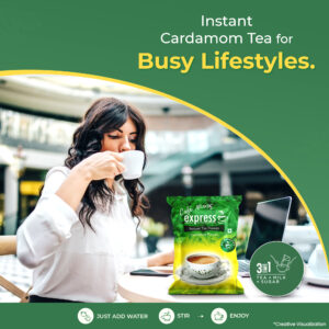 Cafe Express Instant Cardamom Tea Premix for Vending Machines | No Milk, Sugar Required Hover Image