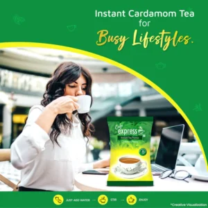 Cafe Express Instant Cardamom Tea Premix for Vending Machines | No Milk, Sugar Required Hover Image