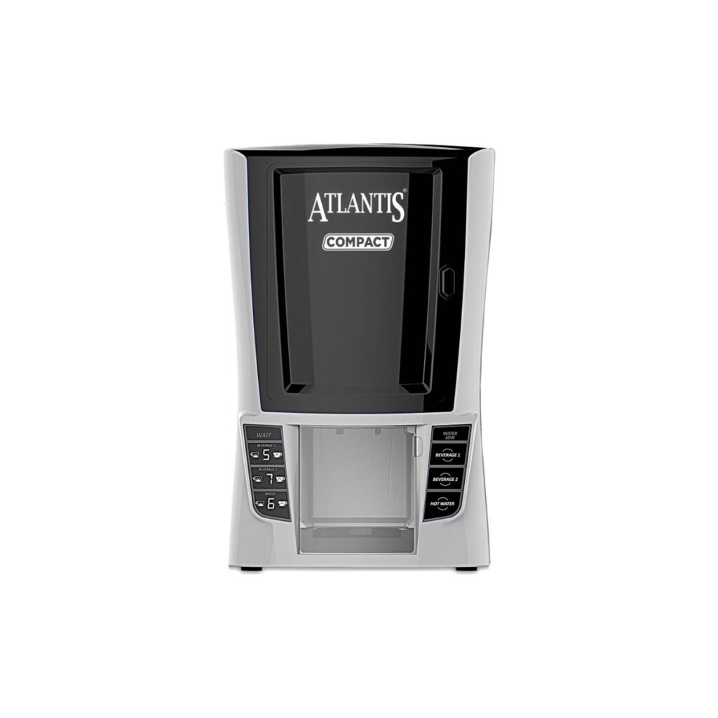 ATLANTIS COMPACT 2-Lane Hot Beverage Dispenser | Perfect for Small Spaces | Energy-Efficient, Cost Effective Solution