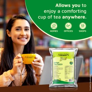 AMAZON Gold Instant Tea Premix Powder| Cardamom Flavor | 750gms Pack for Vending Machines Hover Image