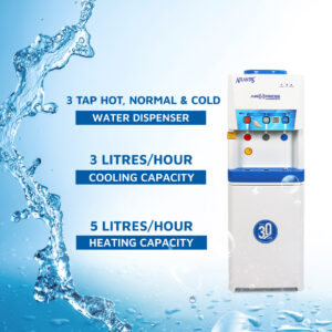 ATLANTIS AIRPRESS Touchless 3 Taps (Hot Normal and Cold)Floor Standing Water Dispenser Hover Image