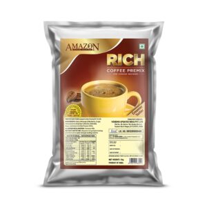 AMAZON Rich 3-in-1 Coffee Premix – 1kg Pack | Full-Flavour Instant Coffee for Vending Machines