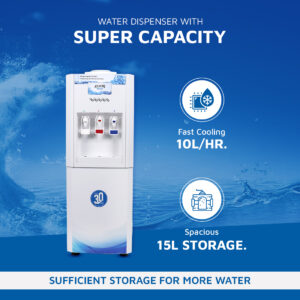 ATLANTIS SUPER Normal, Hot and Cold Water Dispenser Floor Standing with RO Compatible (Available Space for RO Setup) Hover Image