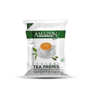 AMAZON Plus 3 in 1 Instant Cardamom Tea Premix Powder for Vending Machines| No Milk, Sugar Required