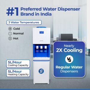 ATLANTIS BIG PLUS Hot Normal and Cold Floor Standing Water Dispenser Hover Image