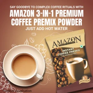 AMAZON Premium 3-in-1  Coffee Premix Powder | Uses in Vending Machine Hover Image