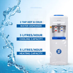 ATLANTIS BLUE Hot And Cold Floor Standing Water Dispenser Hover Image