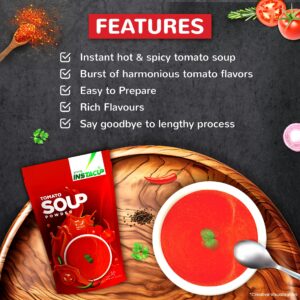 ATLANTIS INSTACUP Hot and Spicy Instant Tomato Soup Powder | designed for Making Soup in a Vending Machine| 500 gms Hover Image