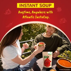 ATLANTIS INSTACUP Regular Tomato Soup Powder 500 gms Pack| designed for Making Soup in a Vending Machine| Just Add Hot Water Hover Image