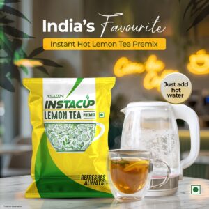 AMAZON Instacup Lemon Tea Powder Premix for Vending Machine| Just Add Hot Water Hover Image