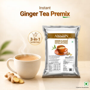 AMAZON Plus 3-in-1 Instant Ginger  Tea Premix Powder for Vending Machines | No Milk, Sugar Required Hover Image