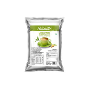 AMAZON Plus 3-in-1 Lemongrass Ginger  Tea Premix | Suitable for Vending Machines and Manual Use- Just Add Hot Water