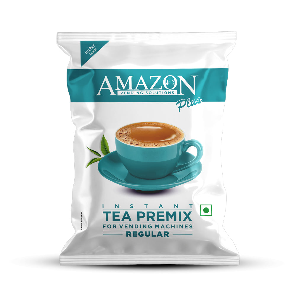 AMAZON Plus Regular 3-in-1 Instant Tea  Premix Powder for Vending Machines| No Milk, Sugar Required