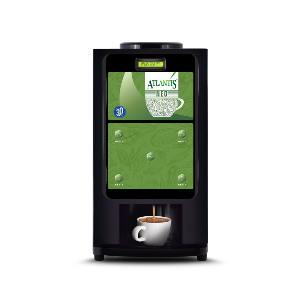 ATLANTIS NEO 4 Lane Tea and Coffee Vending Machines – Dedicated Hot Water