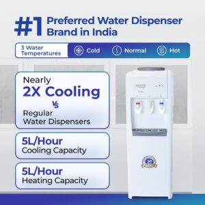 ATLANTIS FROSTY PLUS | 5L/Hour Cooling Capacity | Glass Push-Pull Taps |  Hot, Normal & Cold Water Hover Image