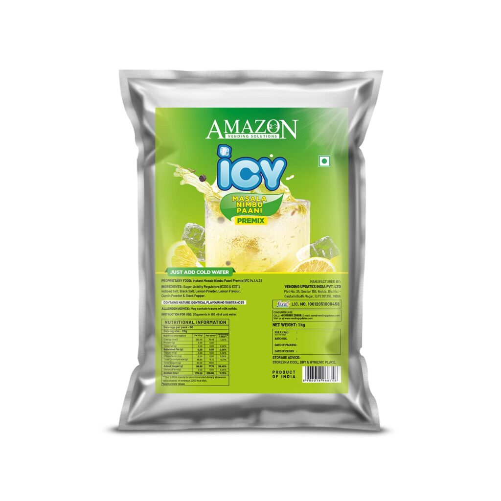 AMAZON ICY Masala Nimbu Pani Powder | Just Add Cold Water | Summer Drink