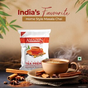AMAZON Plus 3-in-1 Instant Tea Masala Premix Powder 1KG for Vending Machine | No Milk, Sugar Required Hover Image
