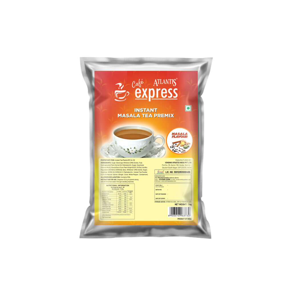 Cafe Express 3-in-1 Masala Tea Premix for Vending Machines | No Milk, Sugar Required
