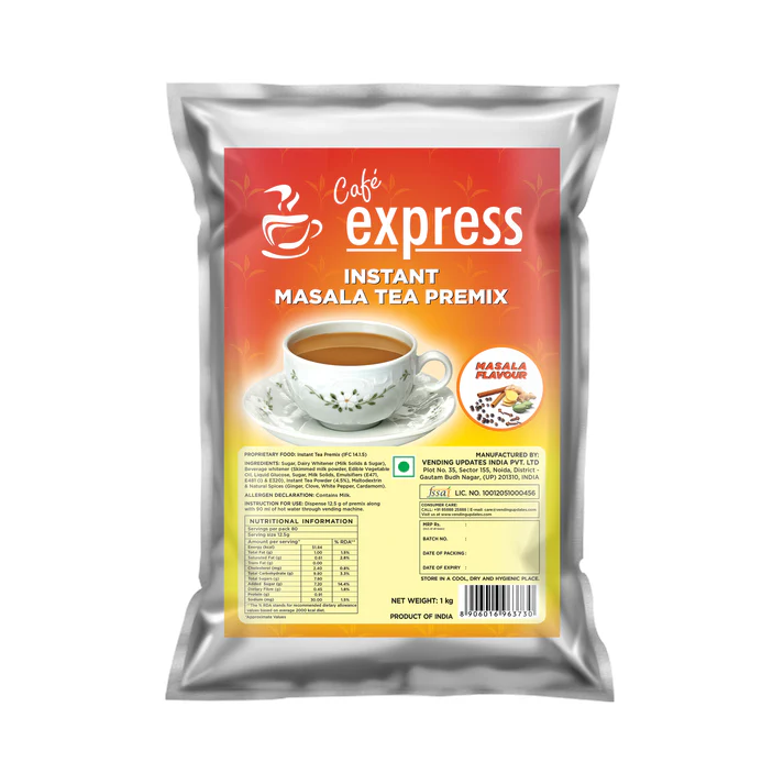 Cafe Express 3-in-1 Masala Tea Premix for Vending Machines | No Milk, Sugar Required
