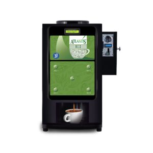 ATLANTIS NEO COIN OPERATED 3-Lane Tea and Coffee Vending Machine - Dedicated Hot Water