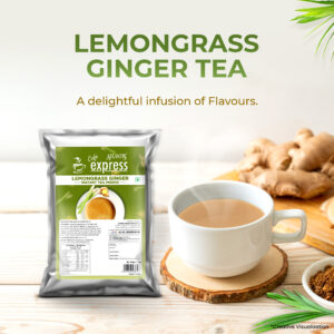 Cafe Express Lemongrass Ginger Tea Premix – 3-in-1 Blend for Vending Machines | No Milk or Sugar Needed Hover Image