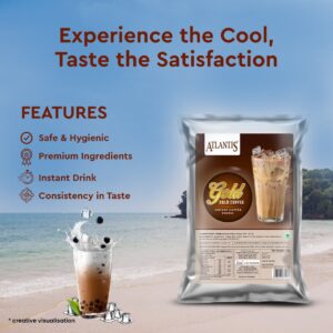 AMAZON Gold Cold Coffee Premix | Just Add Cold Water | Summer Drink Hover Image