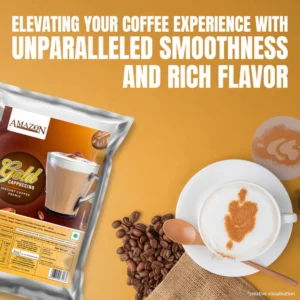 AMAZON Gold Cappuccino Instant Coffee Premix | Uses in Vending Machine