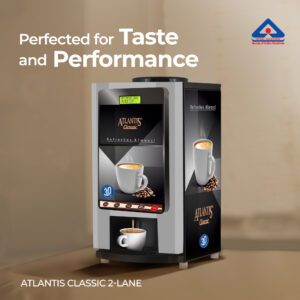 ATLANTIS CLASSIC – 2 Lane Tea Coffee Vending Machine – 3 Ltrs hot Tank