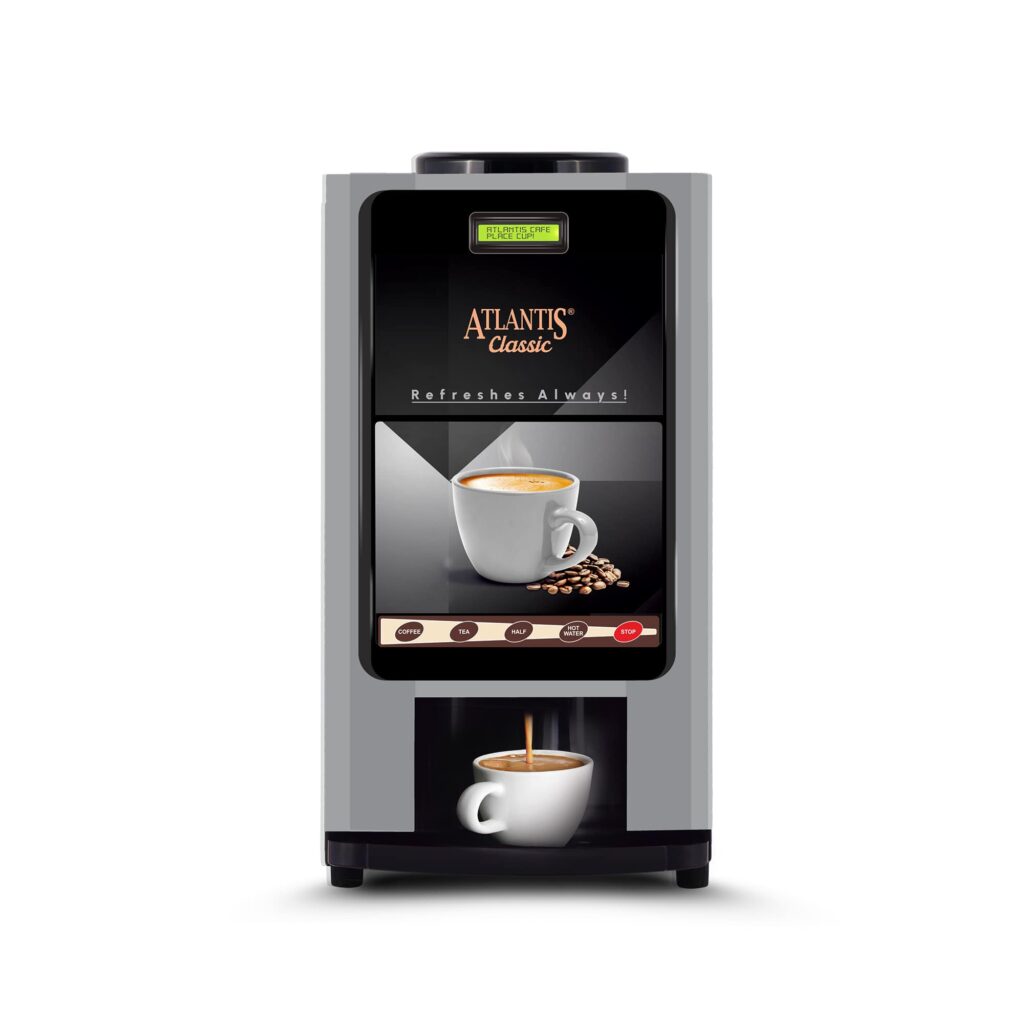 ATLANTIS CLASSIC 2-Lane Tea and Coffee Vending Machine – 2 Ltrs hot Tank