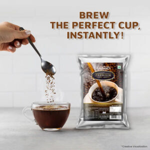 AMAZON PREMIUM Coffee 250 gms | Perfect for Hot Beverage Machine Coffee Powder