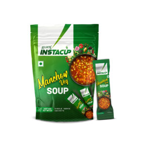 ATLANTIS Instacup Manchow Veg Single Serve Sachets Soup Pack |  Zesty Flavor 18 Sachets X 20 Grams | Just Add Hot Water & Stir