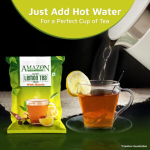 AMAZON Lemon Masala Tea Premix – Tangy & Spicy Blend for Vending Machines | Just Add Hot Water for Instant Refreshment Hover Image