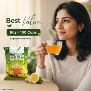 AMAZON Lemon Masala Tea Premix – Tangy & Spicy Blend for Vending Machines | Just Add Hot Water for Instant Refreshment Hover Image