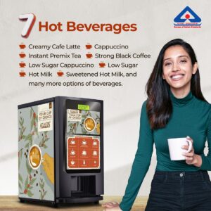 ATLANTIS SELECT Tea & Coffee Vending Machine With 8 Options Drink/OPTIONAL (Hot Water)
